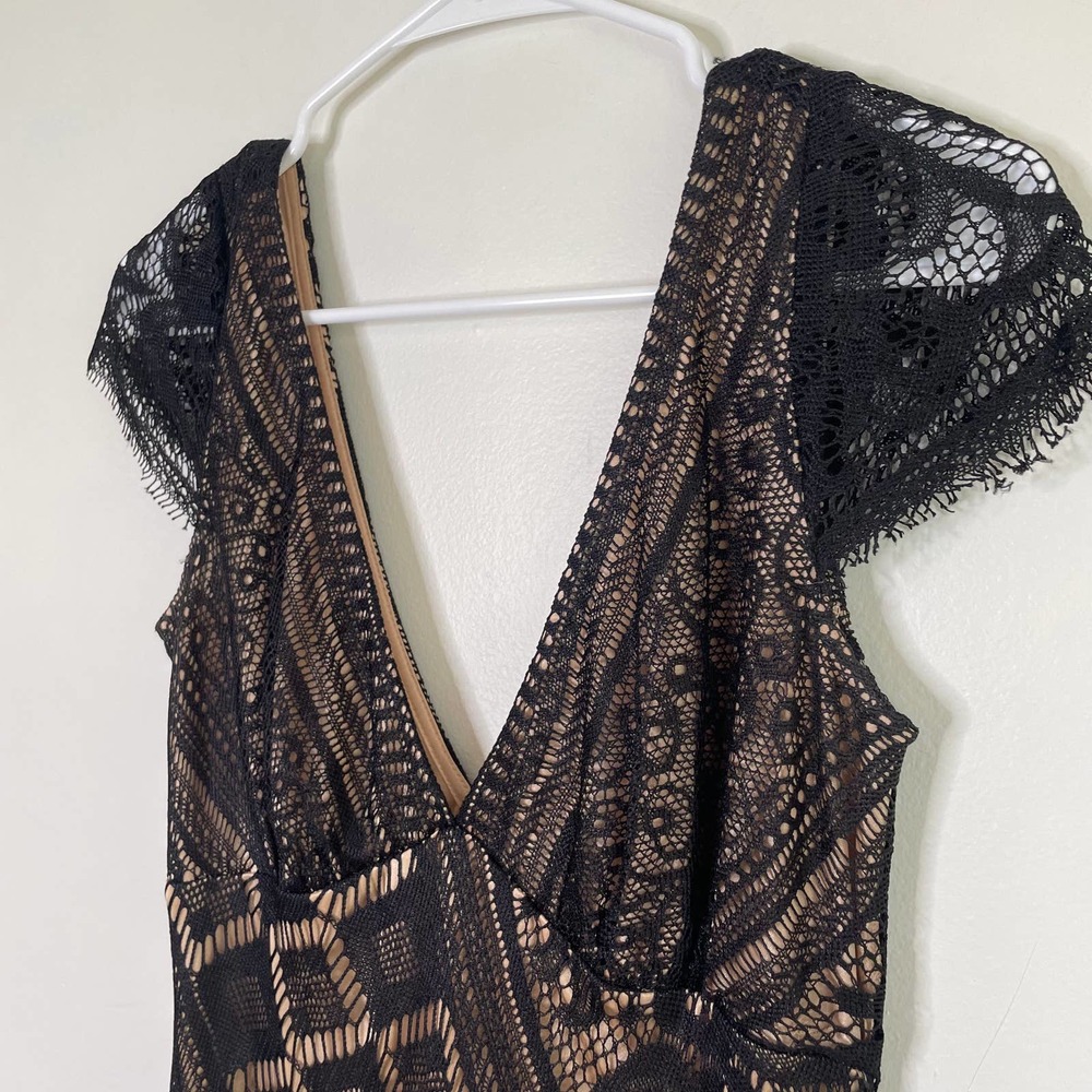Moda International Vintage Y2K lace style dress with under slip (12) - Picture 3 of 6